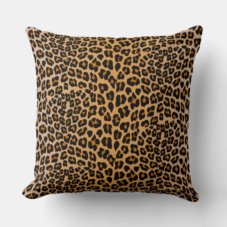 Leopard Throw Pillow Zazzle