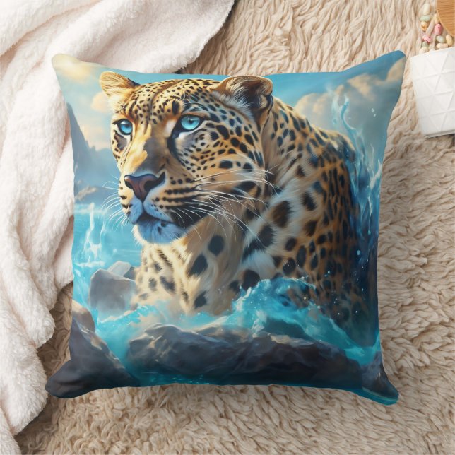 Leopard Throw Pillow (Blanket)