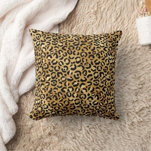 Leopard throw pillow