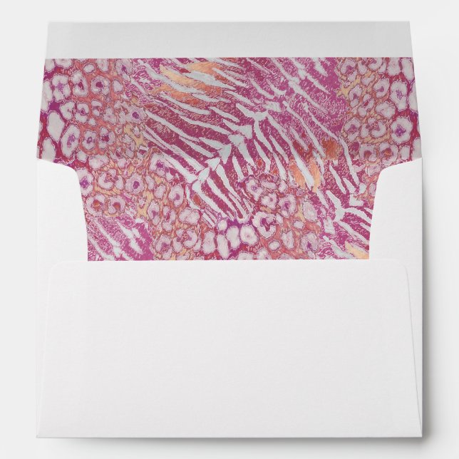 Leopard tiger skin trendy envelope (Back (Bottom))