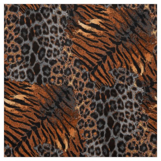Leopard tiger skin trendy fabric
