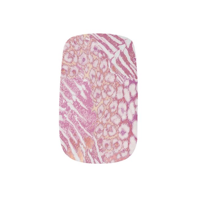 Leopard tiger skin trendy minx nail art (Left Thumb)