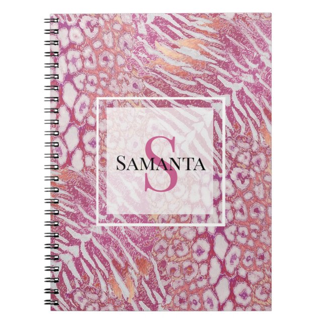 Leopard tiger skin trendy notebook (Front)