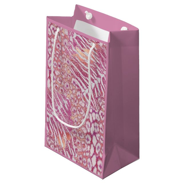 Leopard tiger skin trendy small gift bag (Front Angled)