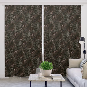 Leopard tiger skin trendy spotted striped cat blackout curtains