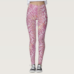 Leopard tiger skin trendy spotted striped cat leggings