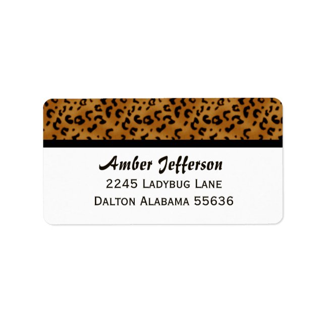 Leopard Trimmed: Address Labels (Front)
