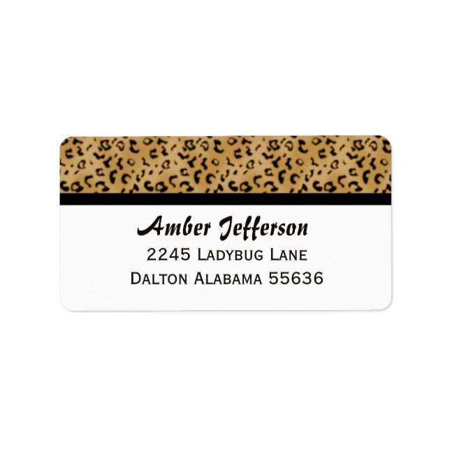 Leopard Trimmed: Address Labels (Front)