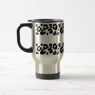 leopard tumblers with handle-travel mug