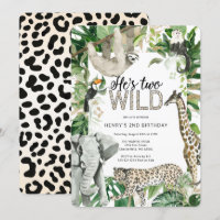 Leopard Two Wild Safari Birthday