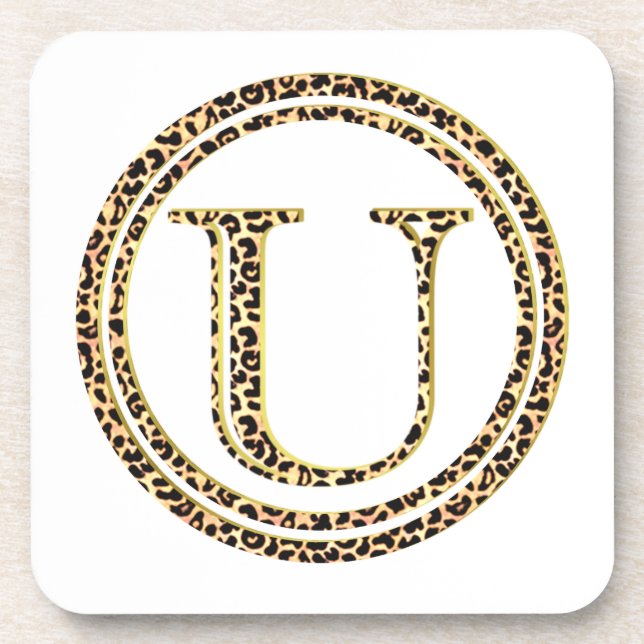Leopard U Coaster (Front)
