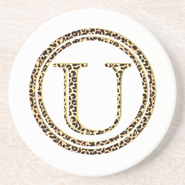 Leopard U Drink Coaster (Front)