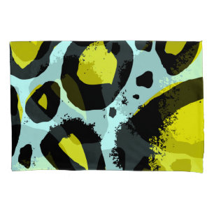 Leopard Vibrance: Colorful Wild Textures. Pillow Case