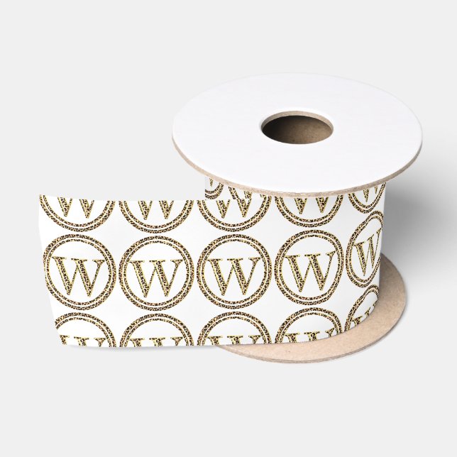 Leopard W Satin Ribbon (Spool)