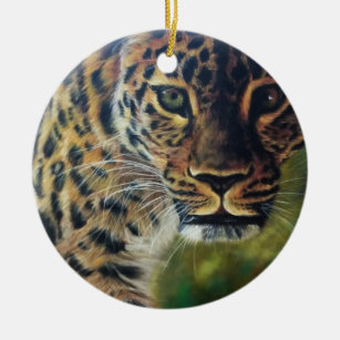 Bengal Night Tiger Photo Slate Christmas Gift Ornament AT-12SL 