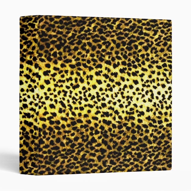 Leopard Wallpaper Animal Print 3 Ring Binder (Front/Spine)
