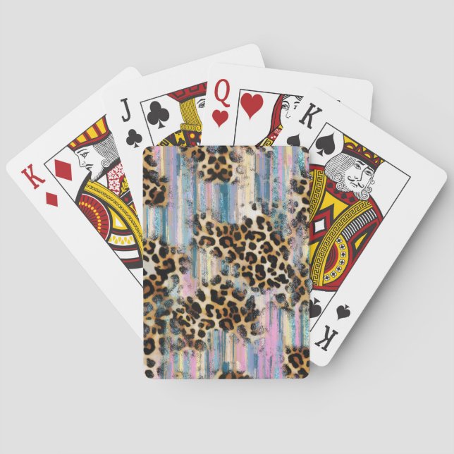 Leopard Wash Poker Cards (Back)