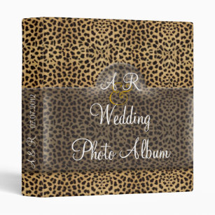 Leopard Wedding Album Binder