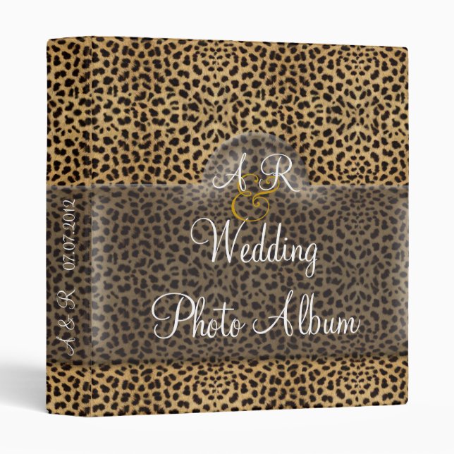 Leopard Wedding Album Binder (Front/Spine)