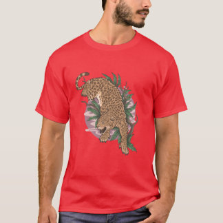 leopard wild animal climb family T-Shirt
