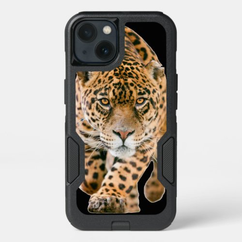 Leopard Wild Animal MonogramHunt iPhone 13 Case