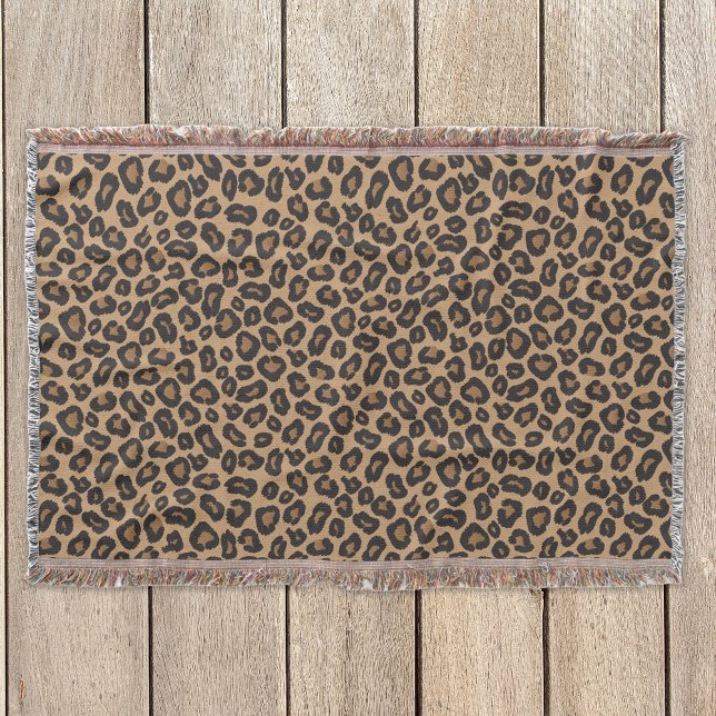 Leopard Wild Animal Pattern Throw Blanket (Creator Uploaded)