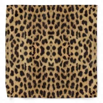 Leopard Wild Cat Print Bandana by atteestude at Zazzle