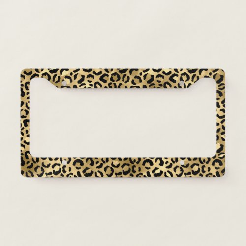 Leopard Wild Cat Safari Pattern Boys Girls  Kids License Plate Frame