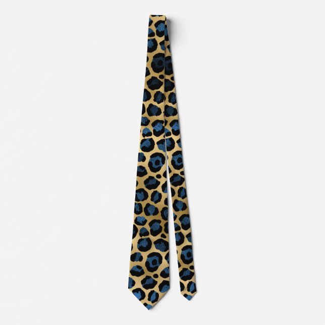 Leopard Wild Cat Safari Pattern, Boys Girls & Kids Neck Tie (Front)