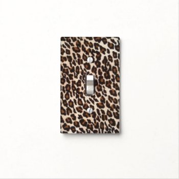 Leopard Wild Print Light Switch Cover by PattiJAdkins at Zazzle