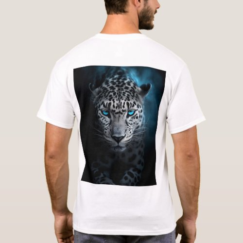 Leopard with Blue Eyes T_Shirt