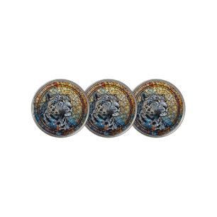 Leopard with Warm and Cool Tones Golf Ball Marker