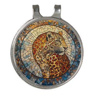 Leopard with Warm and Cool Tones Golf Hat Clip