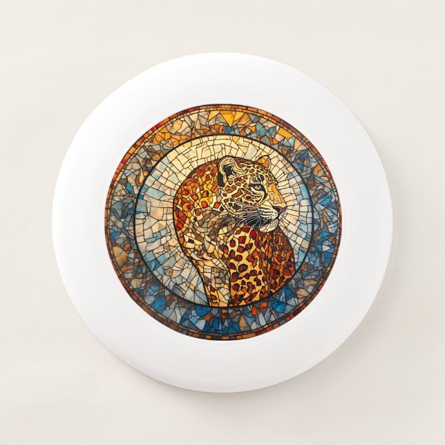 Leopard with Warm and Cool Tones Wham-O Frisbee (Front)