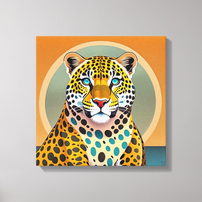Leopard - Wrapped Canvas Art Print (Front)