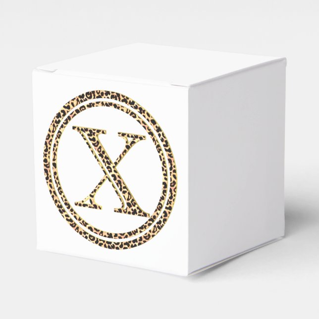 Leopard X Favor Boxes (Front Side)