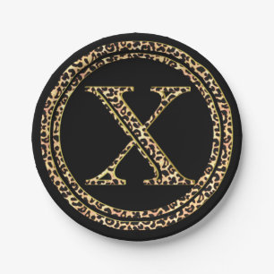 Leopard X Paper Plates