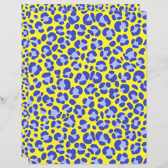 Leopard Yellow Blue Purple (Front/Back)