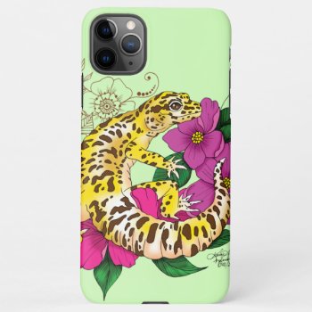 Leopard Yellow Gecko Green Iphone 11pro Max Case by tigressdragon at Zazzle