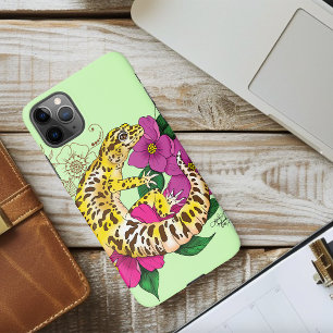 Leopard Yellow Gecko Green iPhone 11Pro Max Case