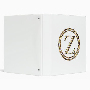 Leopard Z 3 Ring Binder