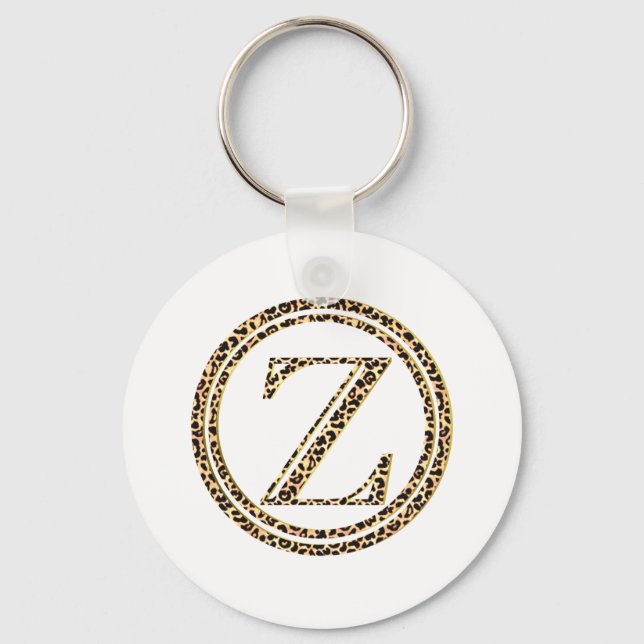 Leopard Z Keychain (Front)
