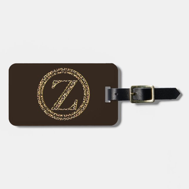 Leopard Z Luggage Tag (Front Horizontal)