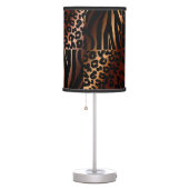 Leopard, Zebra, Giraffe, Tiger Table Lamp (Right)