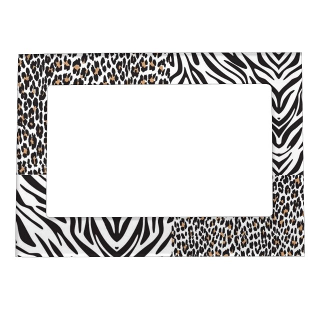 leopard zebra picture frame (Front)