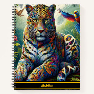 Leopard Zen: Artistic Jungle Surroundings Notebook