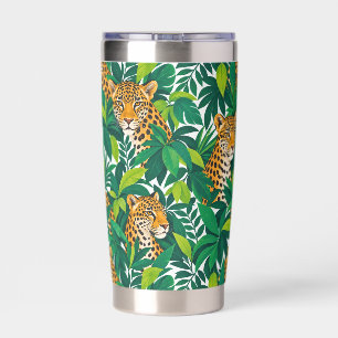 Leopards Among Lush Tropical Greenery Insulated Tumbler