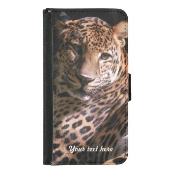 Leopards Gaze - Galaxy S5 Wallet Phone Case For Samsung Galaxy S5 by iPadGear at Zazzle