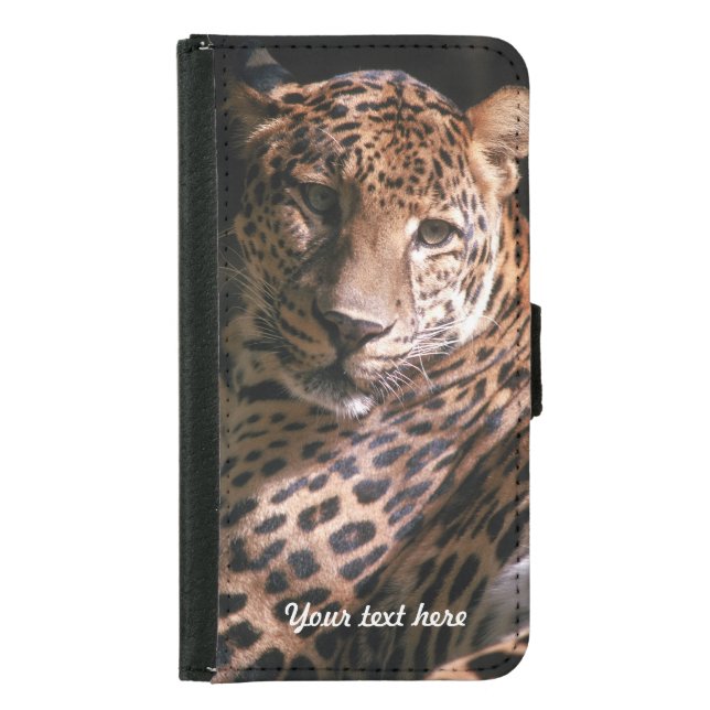 Leopards Gaze - Galaxy S5 Samsung Galaxy Wallet Case (Front)