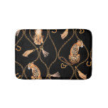 Leopards Golden Chains Fashion Pattern Bath Mat